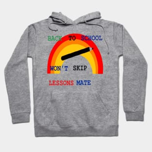 Back to School Lessons illustration on White Background Hoodie